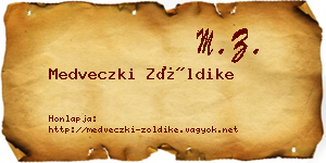 Medveczki Zöldike névjegykártya